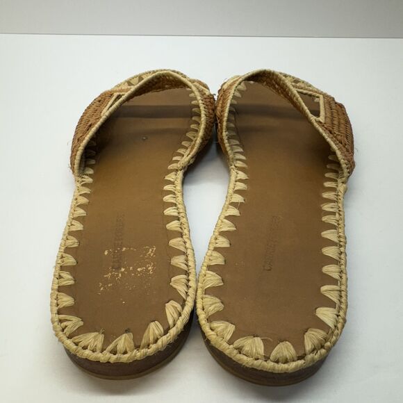 Carrie Forbes Vero Cuoio Raffia Women's‎ Flat Slide Sandals Sz 38 - Picture 4 of 7